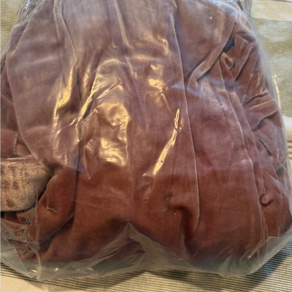 Blush Velvet Button-Up Mini Dress - Picture 2 of 3